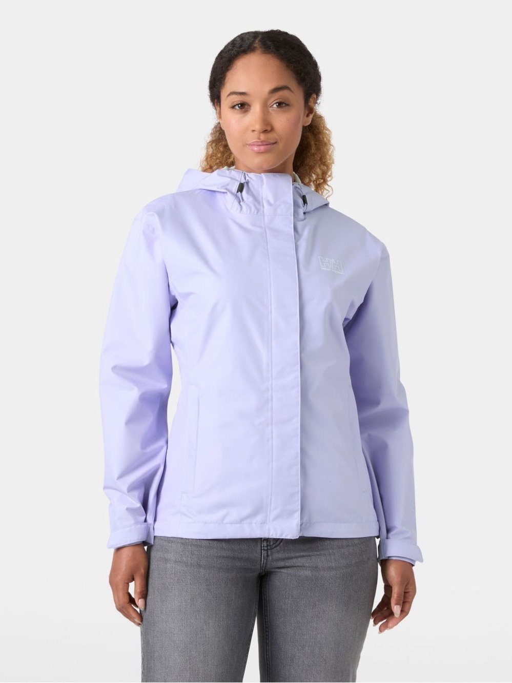 Helly Hansen Seven J Rain Jacket Coat Women's Hooded Lavender XS Helly Tech